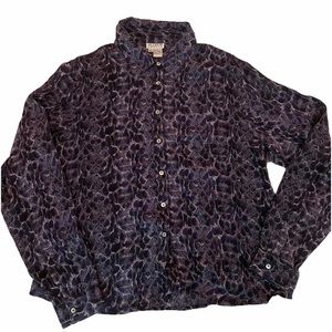 Vintage NWT Allison Taylor 100% Silk Blouse